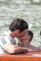 Ashley Park and Paul Forman Share a Kiss During Emily in Paris Set - Venice
