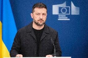 Zelensky Meets Von Der Leyen - Brussels