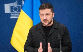 Zelensky Meets Von Der Leyen - Brussels