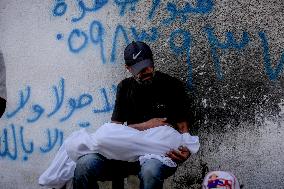 Families Mourn Airstrike Victims - Gaza