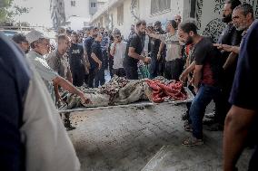 Families Mourn Airstrike Victims - Gaza