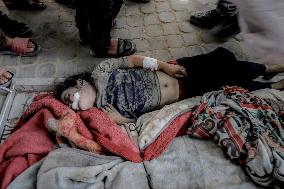 Families Mourn Airstrike Victims - Gaza
