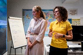 Sara Aagesen Addresses Media at Wildfire Center - Spain