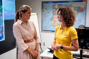 Sara Aagesen Addresses Media at Wildfire Center - Spain
