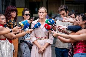 Sara Aagesen Addresses Media at Wildfire Center - Spain