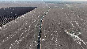 Gobi Desert Expressway in Hami