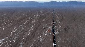 Gobi Desert Expressway in Hami