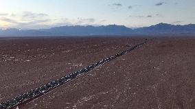 Gobi Desert Expressway in Hami