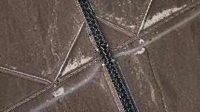 Gobi Desert Expressway in Hami