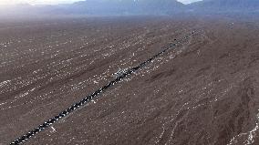 Gobi Desert Expressway in Hami