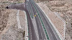 Gobi Desert Expressway in Hami