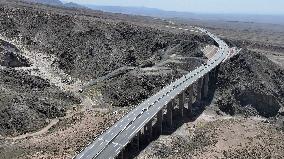 Gobi Desert Expressway in Hami