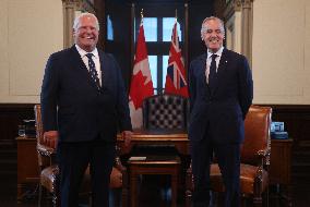 Canadian PM Mark Carney Meets With Ontario Premier Doug Ford - Ottawa