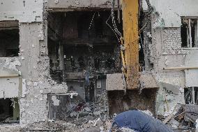 Aftermath Of A Russian Drone Attack In Kharkiv - Ukraine