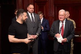 Zelenskyy Meets With U.S. Special Presidential Envoy Keith Kellogg - Washington DC