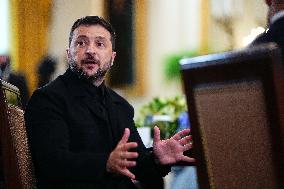 Trump Meets President Zelenskyy of Ukraine and European Leaders