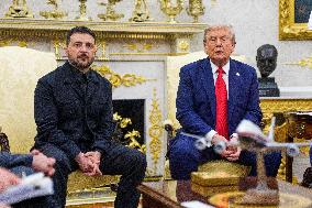 Trump Meets President Zelenskyy of Ukraine and European Leaders
