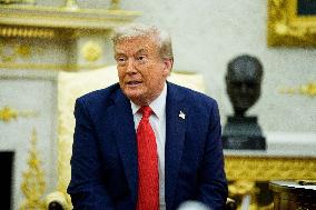 Trump Meets President Zelenskyy of Ukraine and European Leaders