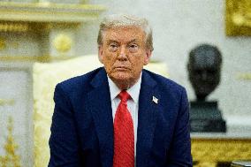 Trump Meets President Zelenskyy of Ukraine and European Leaders