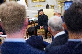 Trump Meets President Zelenskyy of Ukraine and European Leaders