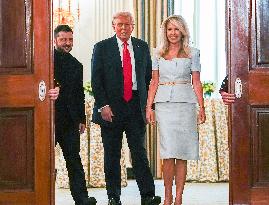 Trump Meets President Zelenskyy of Ukraine and European Leaders