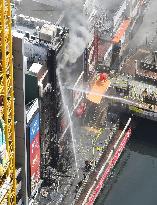 Building fire in Osaka