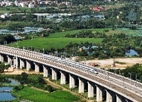 Nanchang-Jiujiang High-speed Railway Trial-run EMU