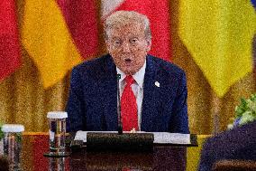 Trump Meets President Zelenskyy of Ukraine and European Leaders