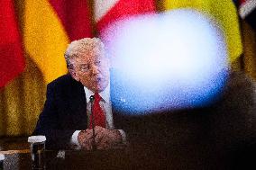 Trump Meets President Zelenskyy of Ukraine and European Leaders