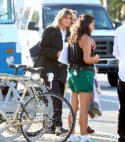 Heidi Klum on Set in New York - NYC