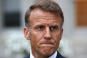 Macron Addresses Media After Key Diplomatic Meeting in Washington