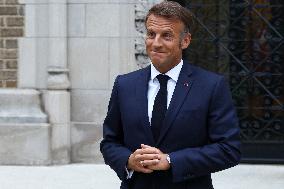 Macron Addresses Media After Key Diplomatic Meeting in Washington