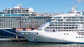Cruise ships in the port of Tallinn