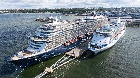 Cruise ships in the port of Tallinn