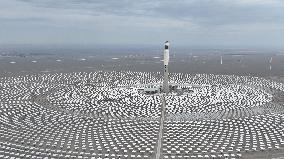 Llargest Molten Salt Tower Solar Thermal Power Station in China