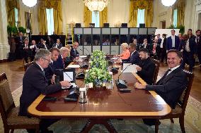Trump Meets President Zelenskyy and European Leaders - Washington
