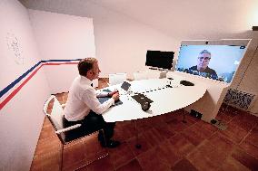 Macron and Starmer Lead Coalition Talks on Ukraine - Fort de Brégançon