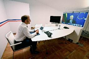 Macron and Starmer Lead Coalition Talks on Ukraine - Fort de Brégançon