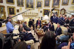 Trump Meets President Zelenskyy and European Leaders - Washington