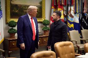 Trump Meets President Zelenskyy and European Leaders - Washington