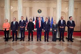 Trump Meets President Zelenskyy and European Leaders - Washington