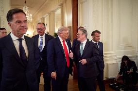 Trump Meets President Zelenskyy and European Leaders - Washington