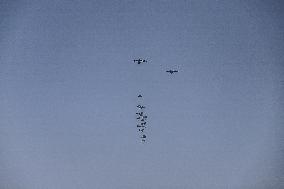 Humanitarian Airdrop in Northern Gaza