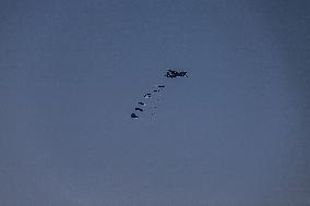 Humanitarian Airdrop in Northern Gaza