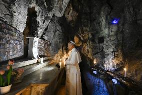 Pope Leo XIV Visits the Shrine of Our Lady of Grace at Mentorella - Vatican