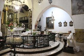 Pope Leo XIV Visits the Shrine of Our Lady of Grace at Mentorella - Vatican