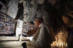 Pope Leo XIV Visits the Shrine of Our Lady of Grace at Mentorella - Vatican