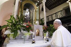 Pope Leo XIV Visits the Shrine of Our Lady of Grace at Mentorella - Vatican