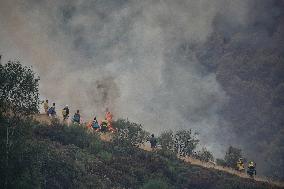 Spain Gripped by Violent Wildfires