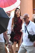 Ashley Park on Emily in Paris Set - Venice